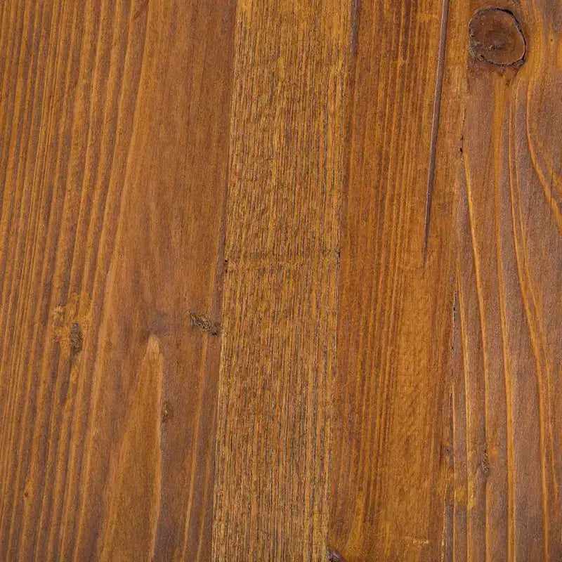 Sgabello da bancone Aurora Classic da interni in legno e metallo 24 pollici con poggiapiedi, marrone/nero