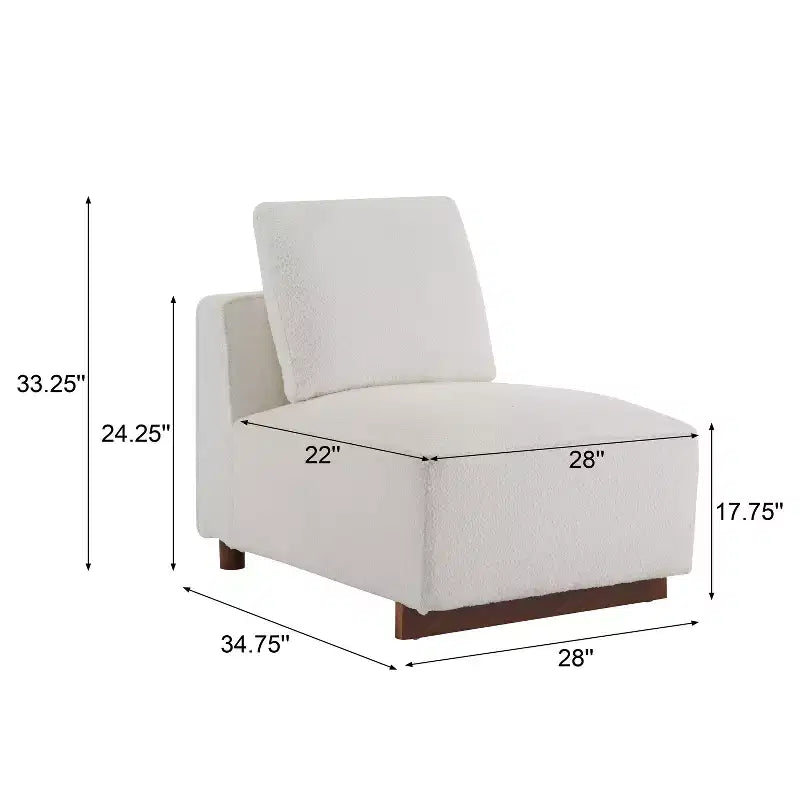 Divano Sezionale a L Gianna imbottito con cuscini, beige/marrone