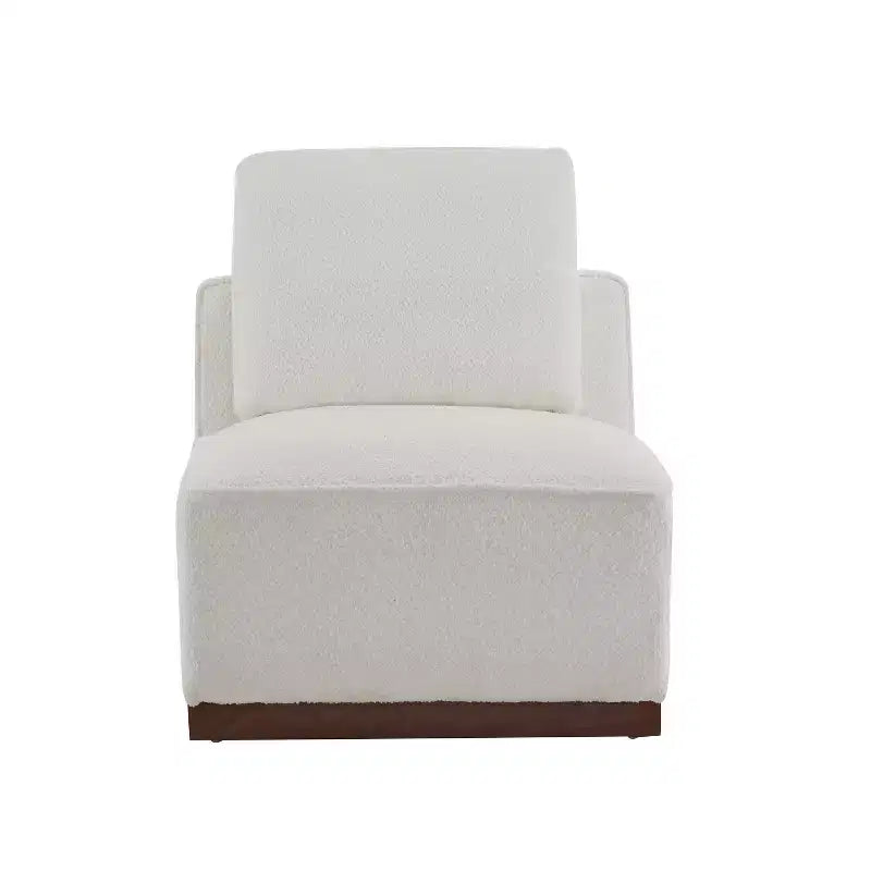 Divano Sezionale a L Gianna imbottito con cuscini, beige/marrone
