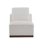 Divano Sezionale a L Gianna imbottito con cuscini, beige/marrone