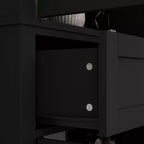 Mobile Contenitore in Legno a 4 Ante con Finitura a Persiana