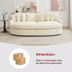 Divano sezionale chaise longue in velluto a coste, oversize, sinistro e destro, con 8 cuscini, divano convertibile rivestito