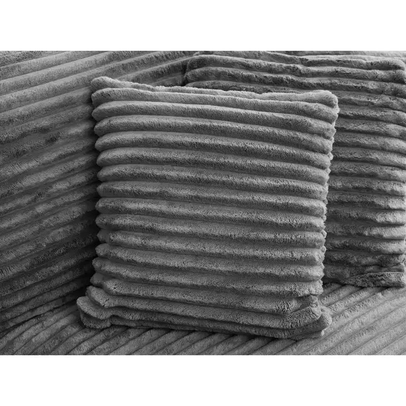 Divano sezionale chaise longue in velluto a coste, oversize, sinistro e destro, con 8 cuscini, divano convertibile rivestito
