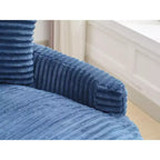 Divano sezionale chaise longue in velluto a coste, oversize, sinistro e destro, con 8 cuscini, divano convertibile rivestito