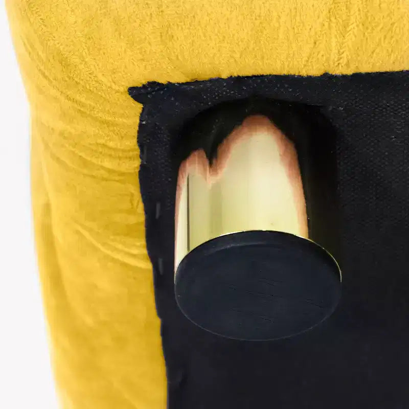 Pouf moderno a cubo da 45 cm con rivestimento in velluto, piccolo sgabello da trucco con struttura in legno, pouf per soggiorno, camera da letto, ingresso