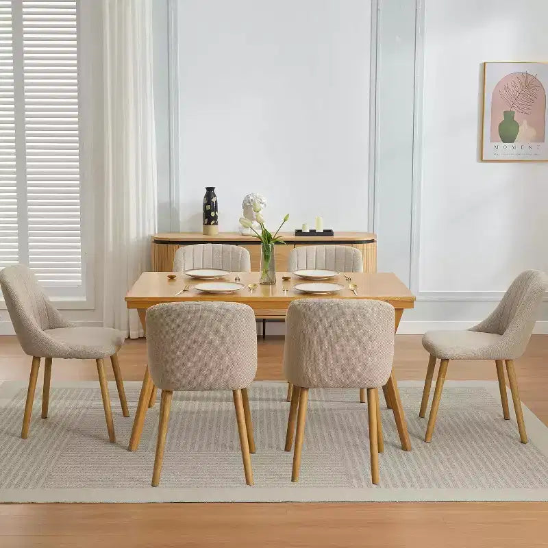 Sedie moderne per sala da pranzo e cucina, sedie laterali imbottite in tessuto per soggiorno