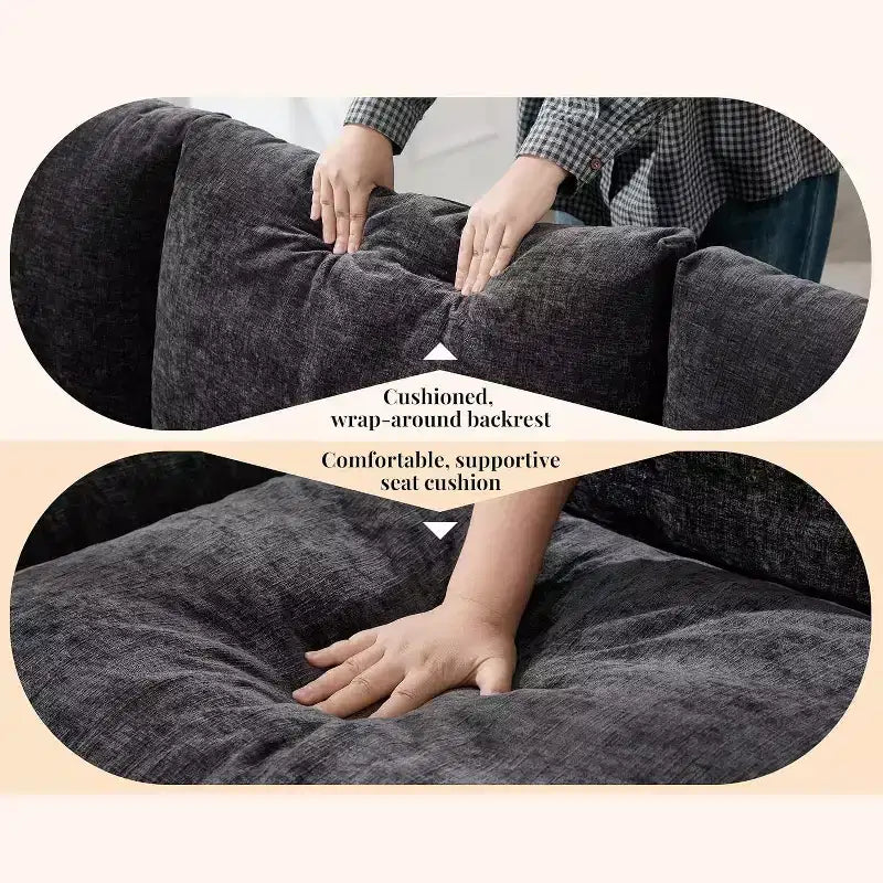 Divano componibile a L senza ossa da 274 cm, divano a nuvola moderno e oversize per soggiorno, nessun montaggio