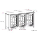 Mobile buffet contenitore Hampshire, largo 60 pollici