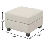 25 Pouf contenitore in velluto