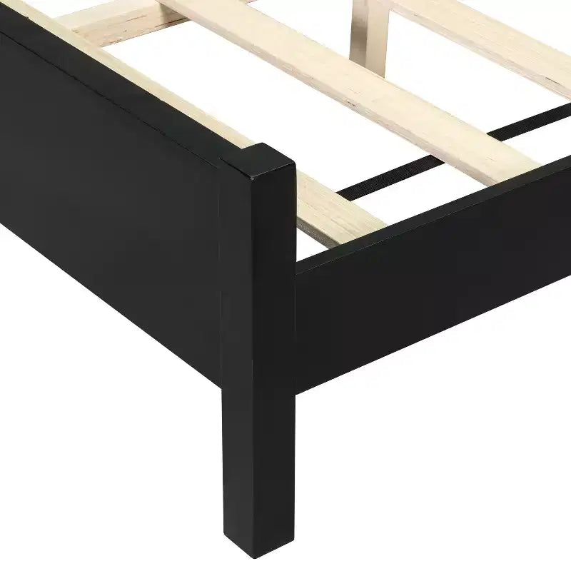 Christopher Knight Home Megan Struttura letto contemporanea in legno con testiera imbottita in rattan
