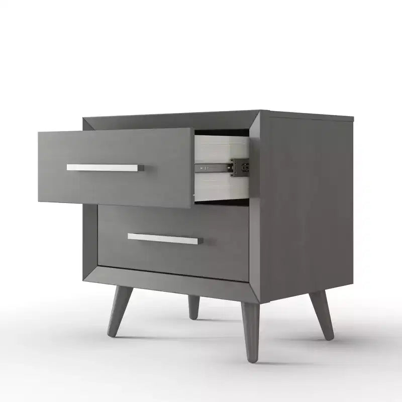Comodino Child Craft Cranbrook a 2 cassetti per cameretta o stanza da letto, cassetti grandi, realizzato in robusto legno di pino, finitura atossica e sicura per i bambini
