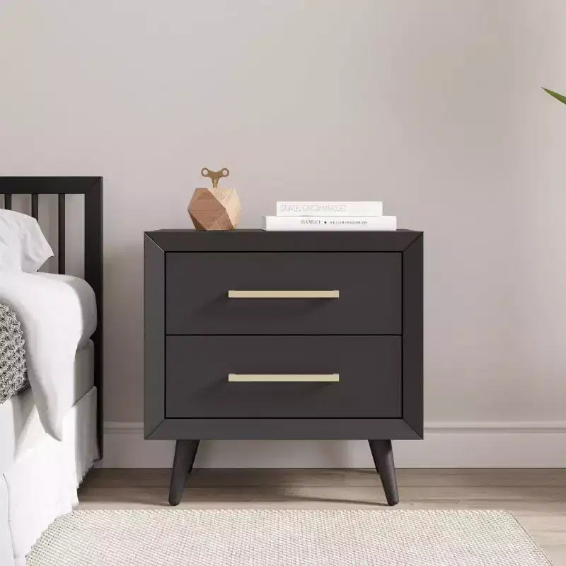 Comodino Child Craft Cranbrook a 2 cassetti per cameretta o stanza da letto, cassetti grandi, realizzato in robusto legno di pino, finitura atossica e sicura per i bambini