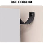 Libreria per bambini in legno, Libreria a 5 scomparti con scatole portaoggetti, Scaffale organizer per cameretta, stanza dei giochi, camera da letto, Bianco