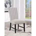 HOMES: Inside + Out Set of 2 Rosethorn Modern Boucle Upholstered Dining Chairs Gray