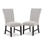 Sedie da pranzo moderne imbottite in boucle Rosethorn grigio