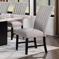 Sedie da pranzo moderne imbottite in boucle Rosethorn grigio