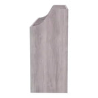 Toeletta da trucco contemporanea Peacemeld da 49" a 3 cassetti con piano in vetro bianco costiero: toeletta da camera da letto con ampio spazio di archiviazione
