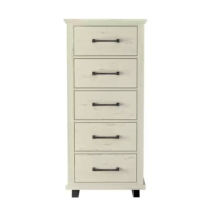 Comò contemporaneo a 9 cassetti 2 pezzi e cassettiera a 5 cassetti da 24 pollici colore bianco sporco effetto taglio sega: Conforme agli standard di sicurezza ASTM, per camera da letto
