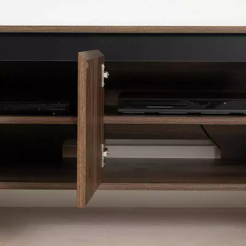 Mobile TV Flam per TV fino a 60" Noce Naturale: Console multimediale in truciolare laminato