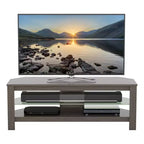 Mobile TV angolare AVF Calibre per TV fino a 55" grigio: Struttura in MDF, ripiani aperti, capacità 40 kg, larghezza 115 cm
