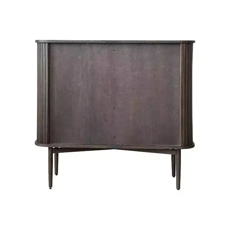 Armadietto decorativo con 2 ante, altezza 72 cm, in rovere: Legno di caucciù e MDF, nessun assemblaggio richiesto