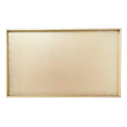 Tavolino d'appoggio rettangolare "Storied Home Wood and Marble Trestle End" (bianco/noce/oro): Elegante pezzo d'arredo per il soggiorno