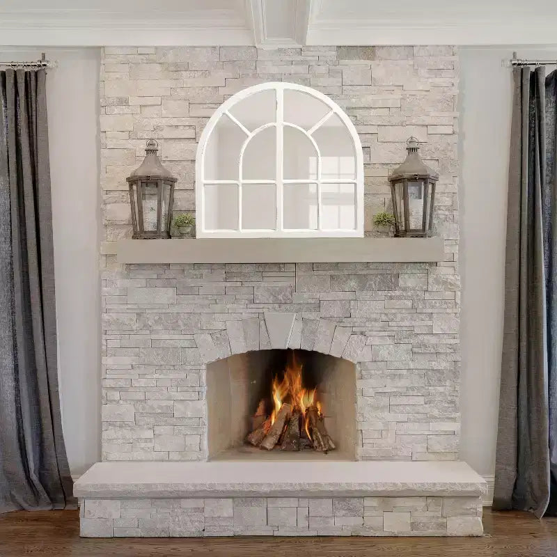 Specchio Boldmere a Finestra con Arco Ampio
