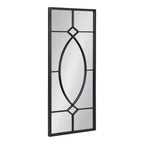 Kate and Laurel Bakersfield Rectangle Metal Decorative Mirror, 13x3, Black