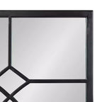 Specchio decorativo rettangolare in metallo Bakersfield, 13x3, Nero