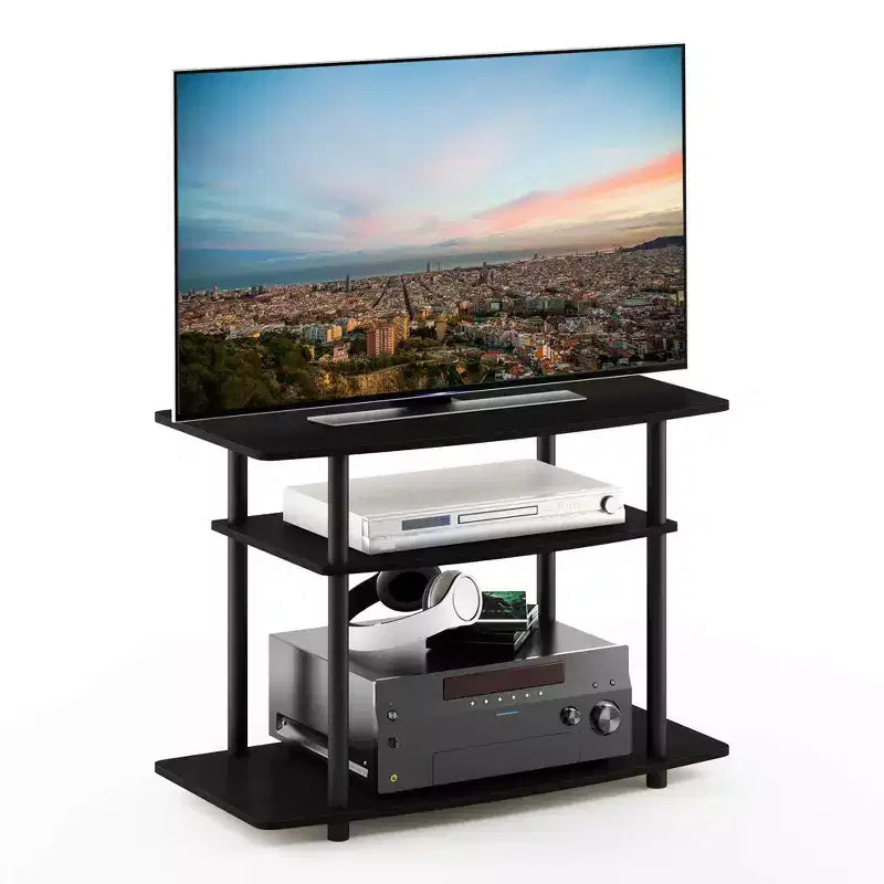 Furinno Mobile TV a 3 ripiani Console Tavolino Centro di Intrattenimento per TV fino a 32"