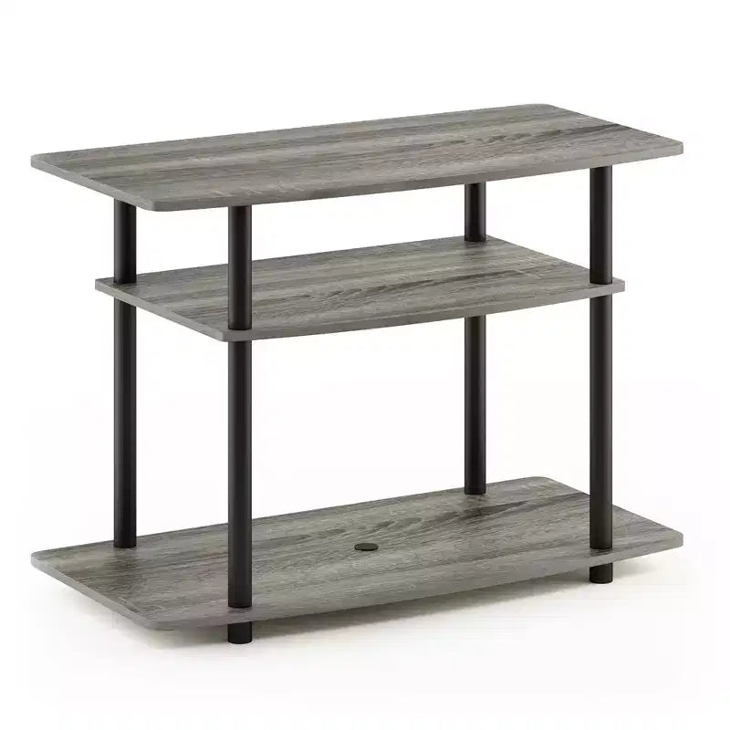 Furinno Mobile TV a 3 ripiani Console Tavolino Centro di Intrattenimento per TV fino a 32"