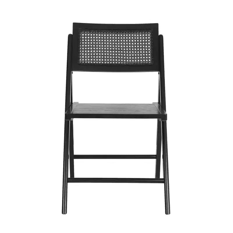 Merrick Lane Set di 2 sedie pieghevoli in rattan con canna d'India