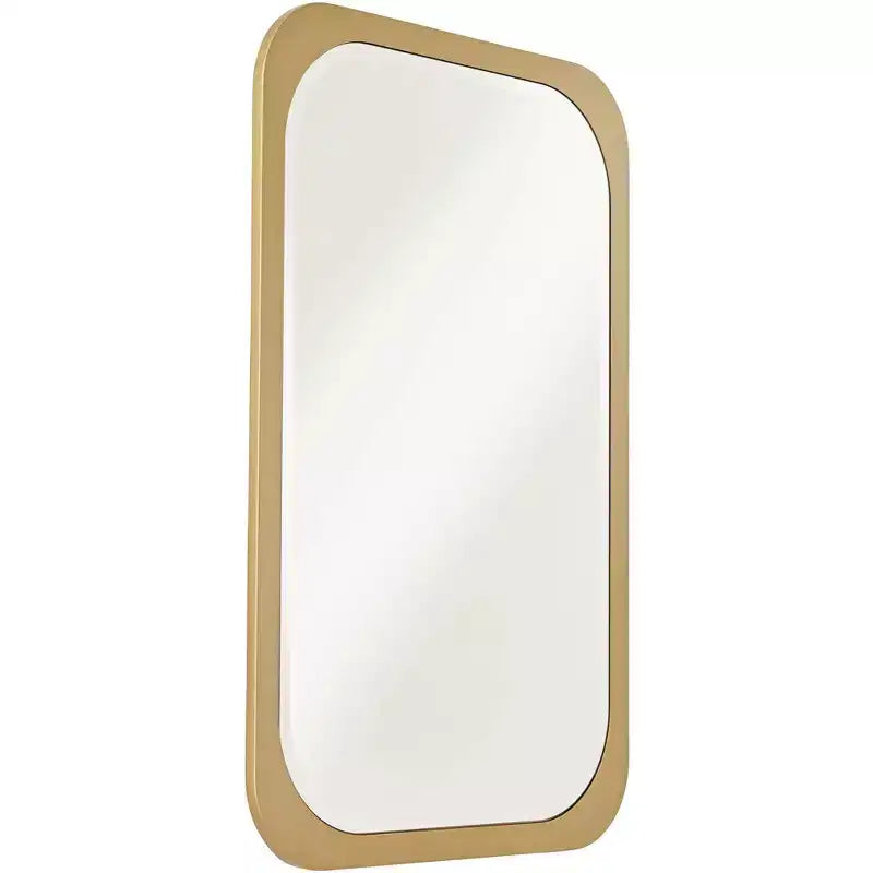 Specchio da parete rettangolare Devonshire con cornice dorata in vetro smussato, moderno, 71 cm di larghezza, per bagno, camera da letto, soggiorno