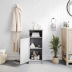 Mobiletto portaoggetti da bagno Vega con anta a chiusura magnetica, ripiano regolabile interno e ripiano superiore aperto