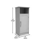 Mobiletto portaoggetti da bagno Vega con anta a chiusura magnetica, ripiano regolabile interno e ripiano superiore aperto