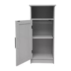 Mobiletto portaoggetti da bagno Vega con anta a chiusura magnetica, ripiano regolabile interno e ripiano superiore aperto