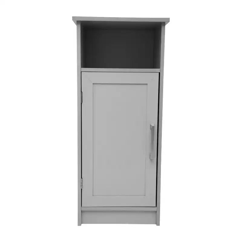 Mobiletto portaoggetti da bagno Vega con anta a chiusura magnetica, ripiano regolabile interno e ripiano superiore aperto