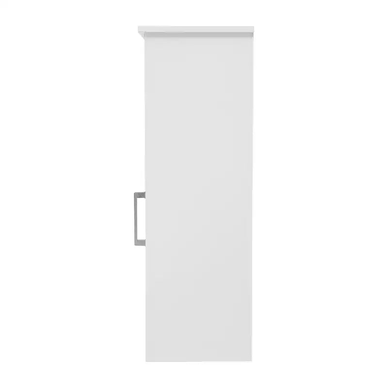 Mobiletto portaoggetti da bagno Vega con anta a chiusura magnetica, ripiano regolabile interno e ripiano superiore aperto