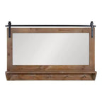Specchio da parete con cornice e mensola 42 x 27 Cates