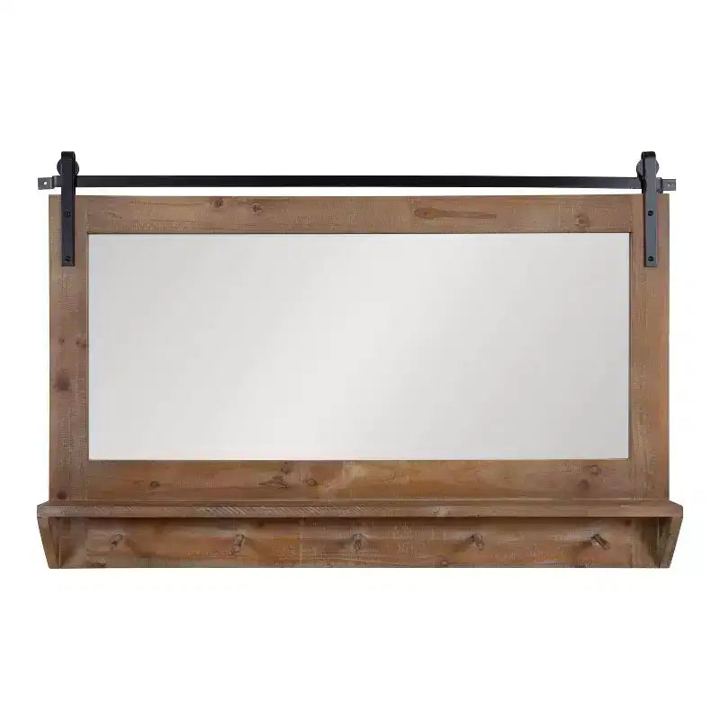 Specchio da parete con cornice e mensola 42 x 27 Cates