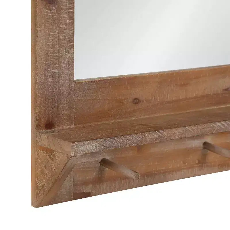 Specchio da parete con cornice e mensola 42 x 27 Cates