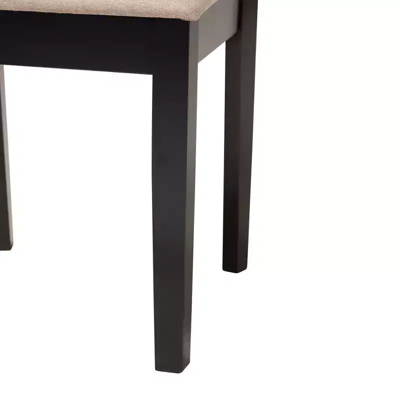Set da pranzo moderno Genesis Baxton Studio in tessuto e legno