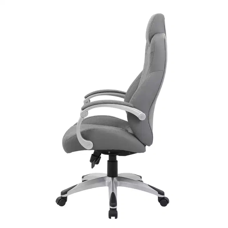 Boss Office Products Poltrona direzionale con braccioli a cerniera