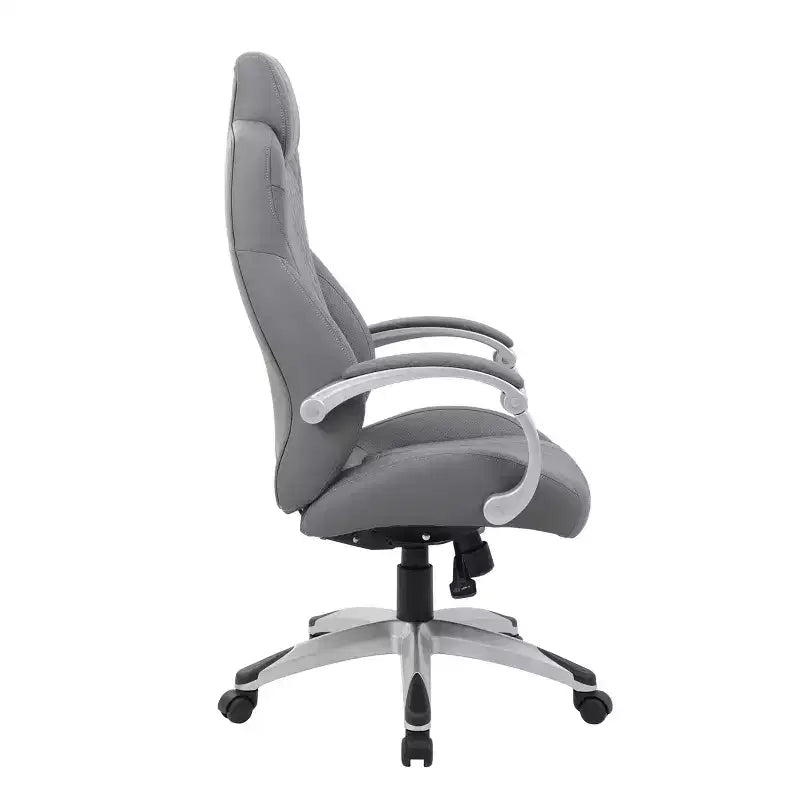 Boss Office Products Poltrona direzionale con braccioli a cerniera