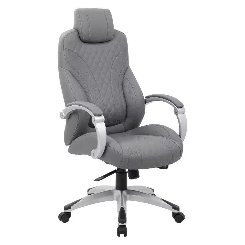 Boss Office Products Poltrona direzionale con braccioli a cerniera
