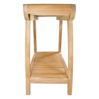 Panca Spa curvo 76 cm con ripiano per doccia e vasca – Beige