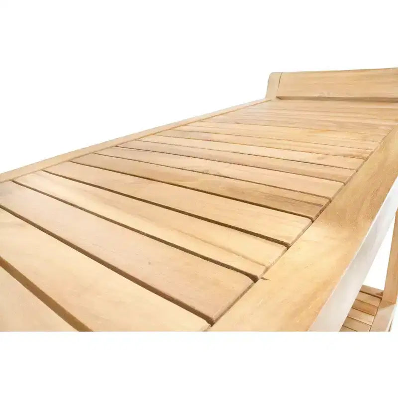 Panca Spa curvo 76 cm con ripiano per doccia e vasca – Beige