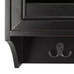 Scaffale da parete Leon con 3 cassetti