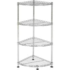 Damaris 4 Tier Corner Rack - Chrome - Safavieh