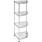 Damaris Scaffale Angolare a 4 Ripiani - Cromo
